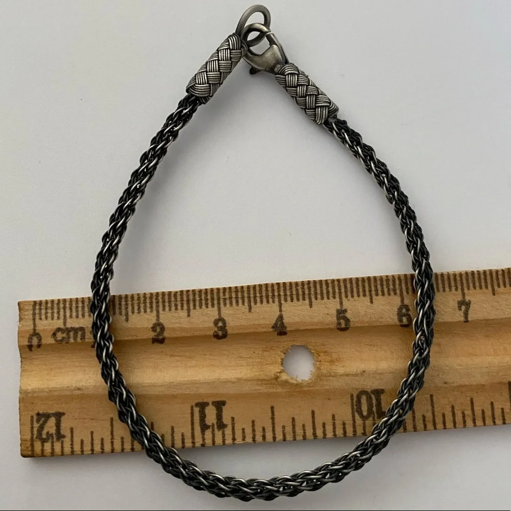 Unisex 925 silver 3mm wire bracelet